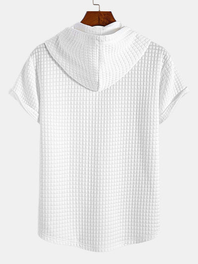 Alejandro® | Waffle Hooded Arc Hem T-Shirt