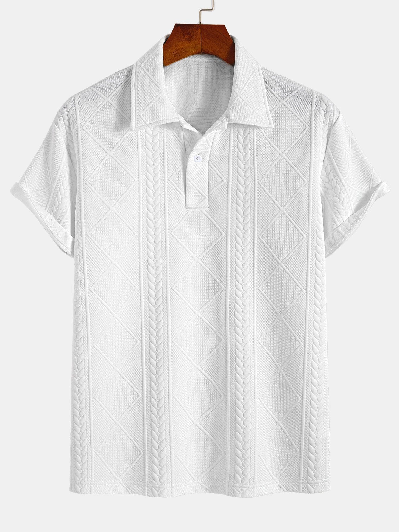 Xavier | Geometric Jacquard Polo