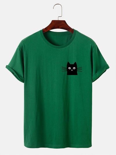 Ivan® | Cat Face Print T-Shirt