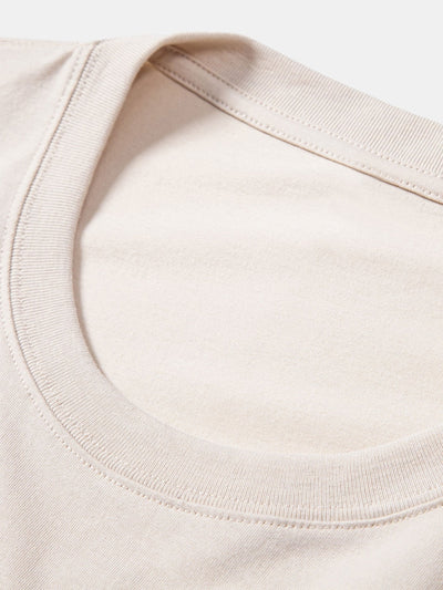 Adamo® | 3 Pieces Basic Long Sleeve Cotton Arc Hem T-Shirts