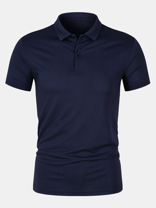 Doroteo® | Solid Mesh Polo Shirt