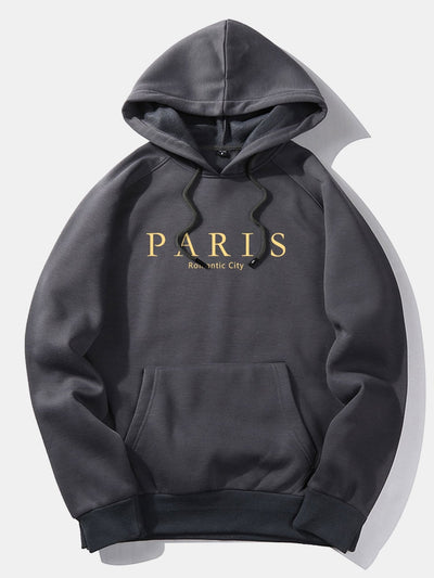 Dennis | Paris Slogan Print Hoodie