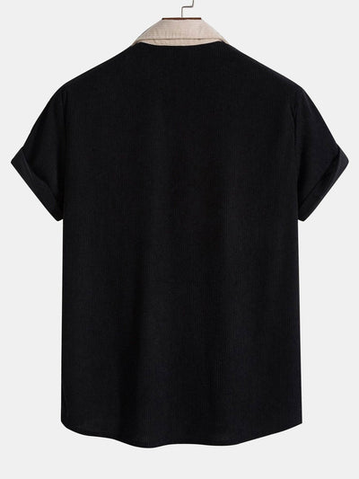 Publio® | Two Tone Corduroy Shirt & Corduroy Shorts