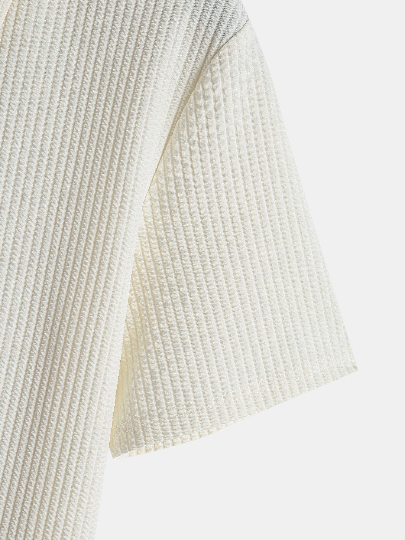 Ezra | Muscle Fit Ribbed Half Zip Polo