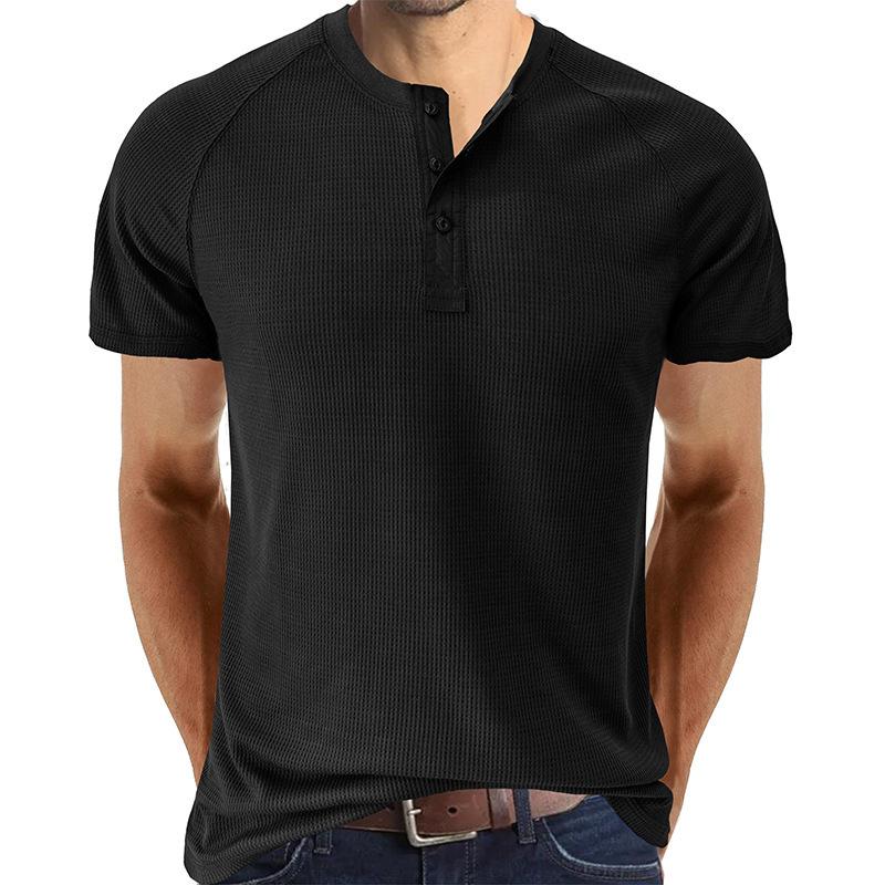 Men's gh Gy Short Sleeve Henley T-Shirt