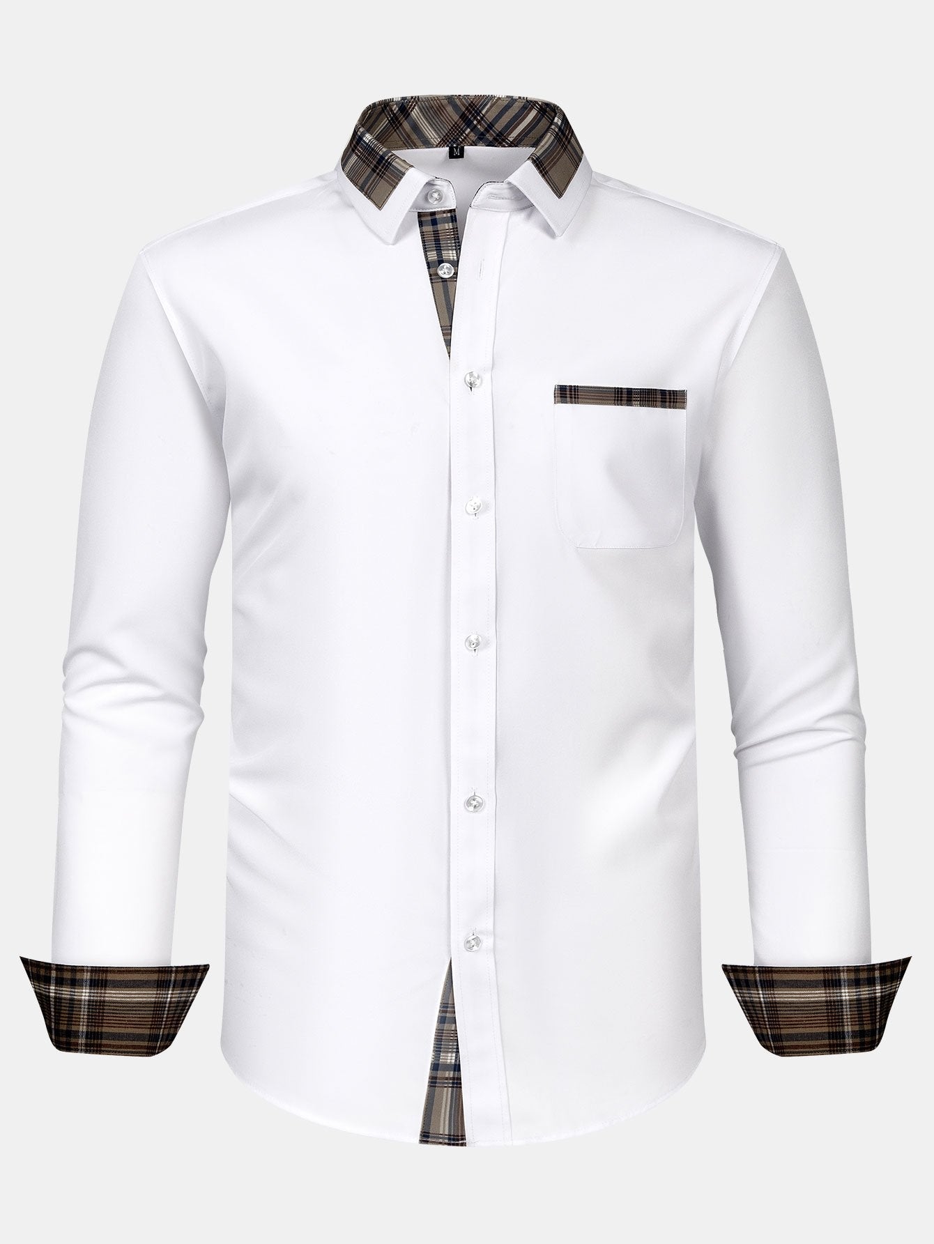 Althair® | Plaid Panel Button Up Shirt