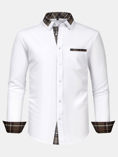 Althair® | Plaid Panel Button Up Shirt