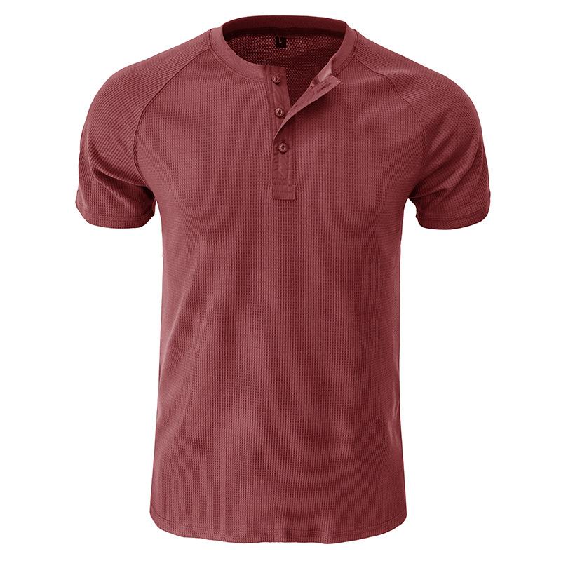 Men's gh Gy Short Sleeve Henley T-Shirt