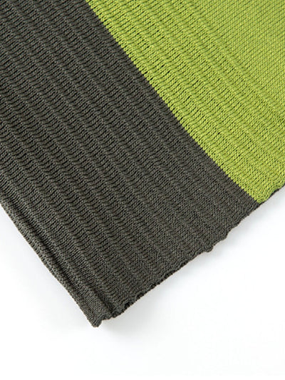 Brooks | Striped Short Sleeve Color Block Sweater Polo