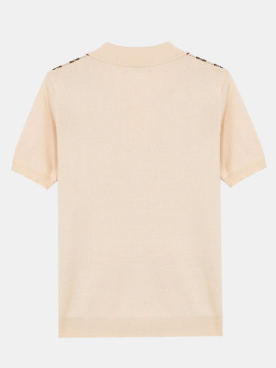 Finn | Striped Short Sleeve Sweater Polo