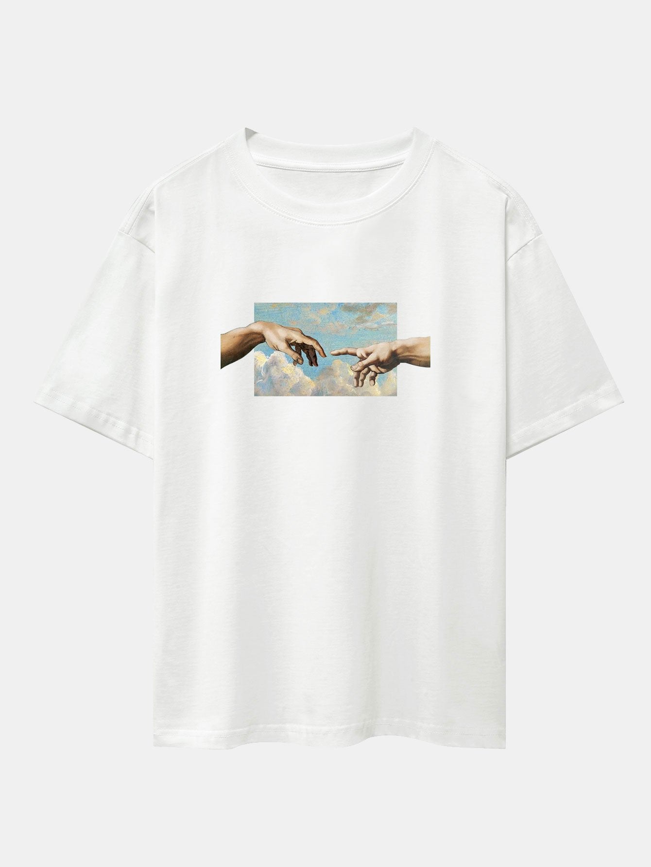 Agostino® | Create Adam Print Heavy Weight Oversize T-Shirt & Corduroy Shorts