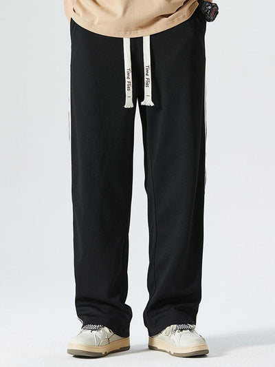 Faustino® | Vintage Side Stripe Loose Fit Straight Leg Pants