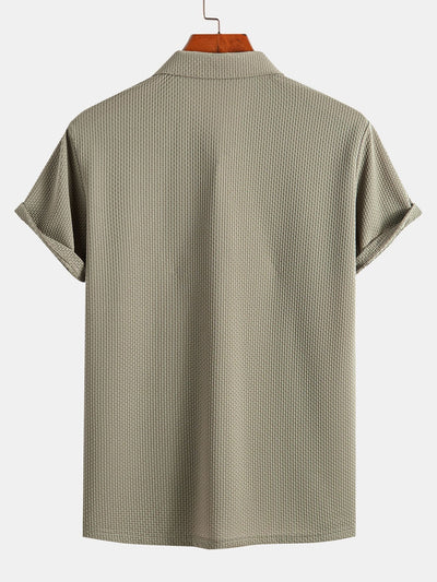 Crisanto® | Short Sleeve Textured Polo