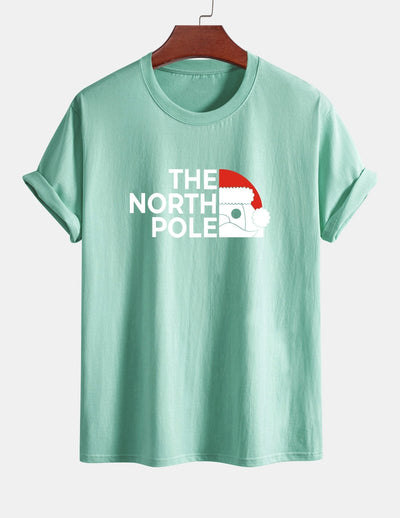 Alberto® | Santa Claus Slogan Print Cotton T-Shirt