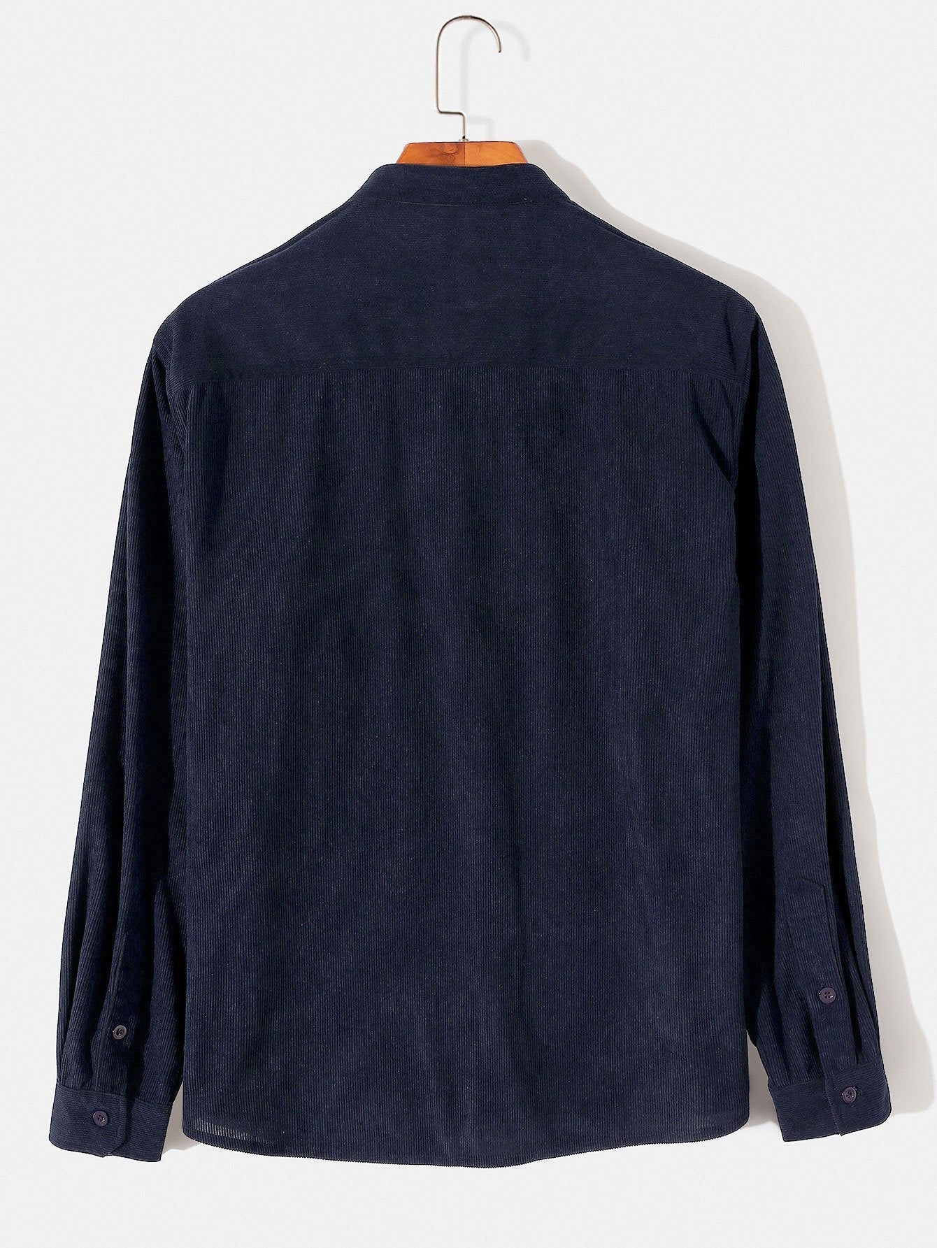 Alger® | Long Sleeve Stand Collar Corduroy Shirt