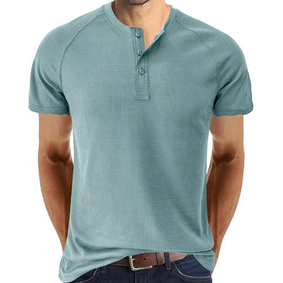 Men's gh Gy Short Sleeve Henley T-Shirt