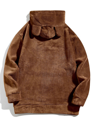 Brian | Relax Fit Teddy Fleece Hoodie With Ears