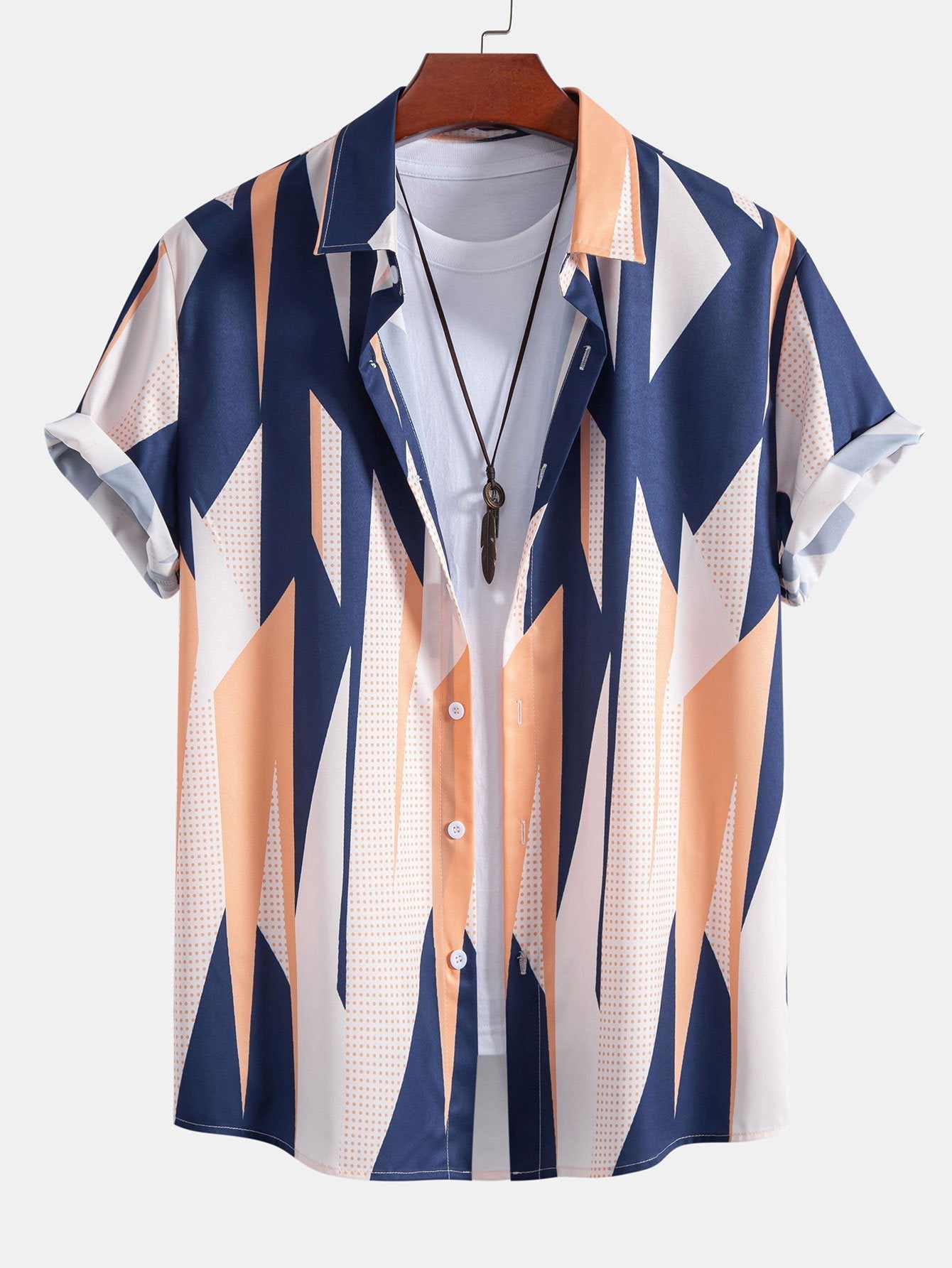 Annan® | Geometry Print Button Up Shirt