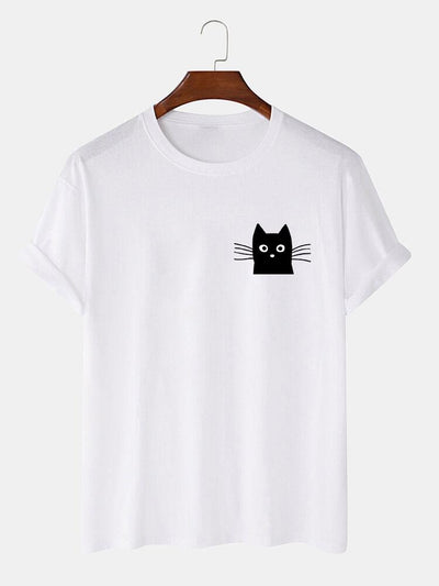 Ivan® | Cat Face Print T-Shirt