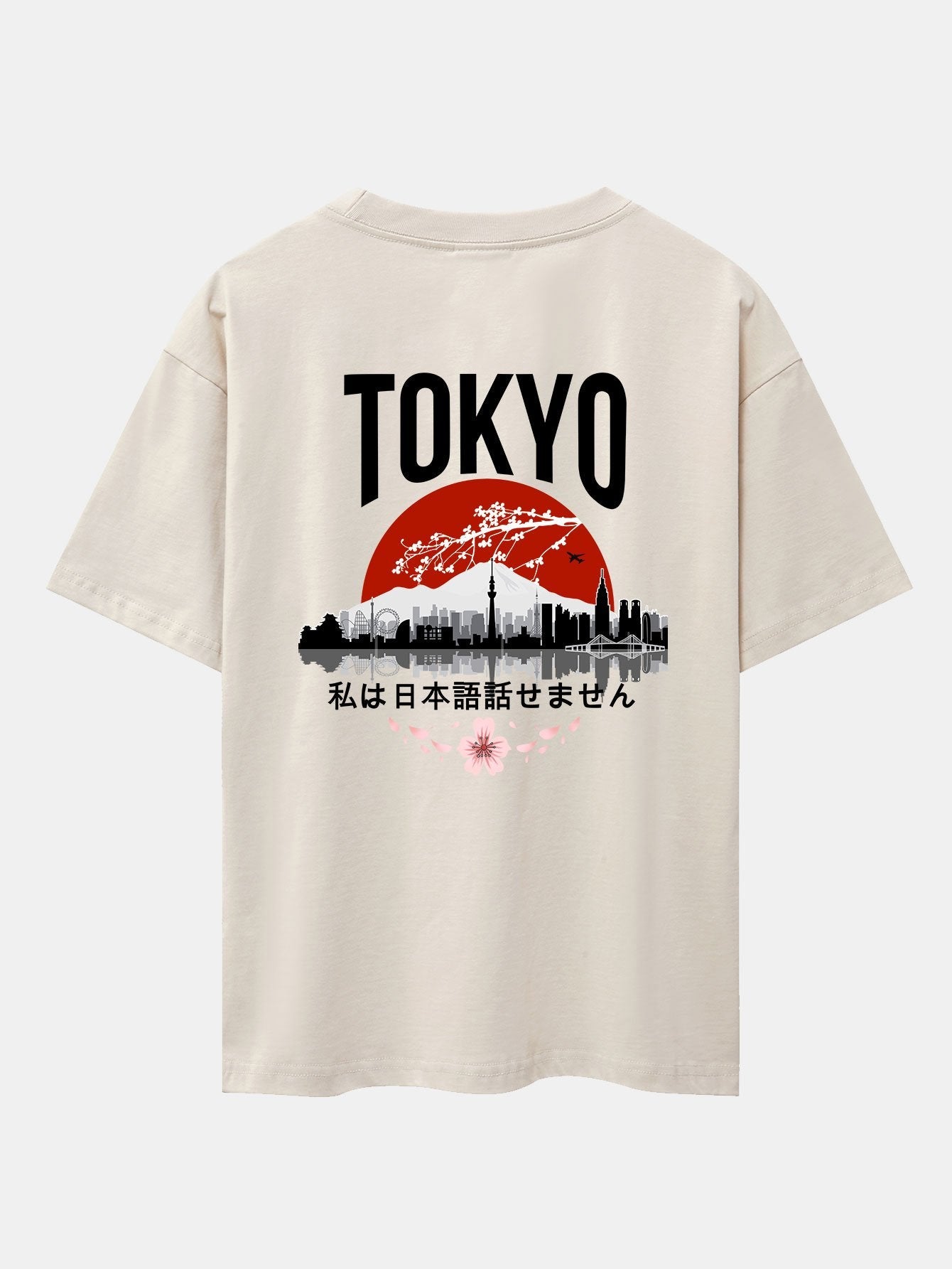 Lucian® | Tokyo Scenery Back Print Oversize T-Shirt