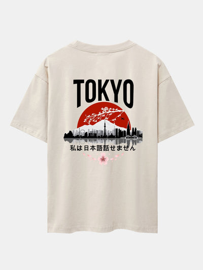 Lucian® | Tokyo Scenery Back Print Oversize T-Shirt
