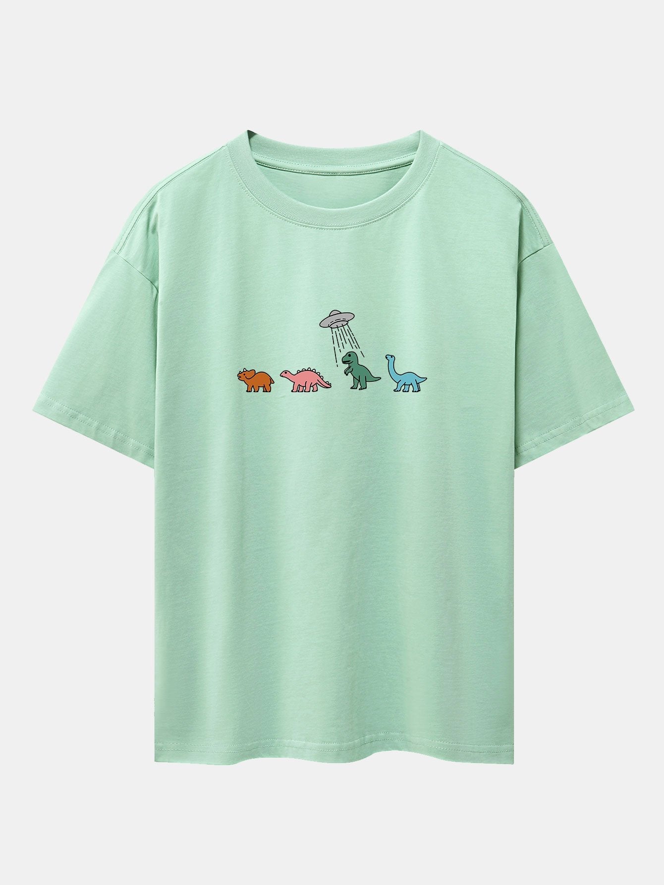 Iván® | Cartoon Dinosaur Print Heavy Weight Oversize T-Shirt