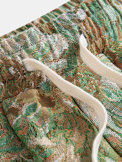 Flavio® | Painted Floral Jacquard Shorts