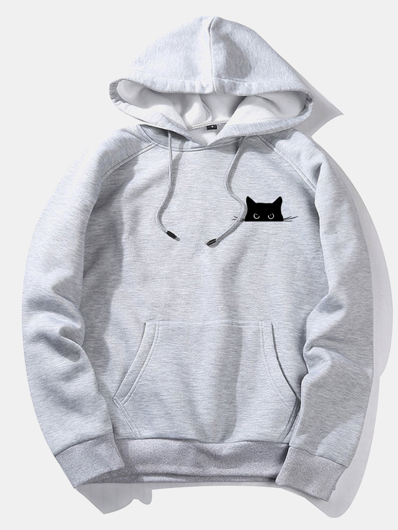 Juan | Black Cat Print Hoodie