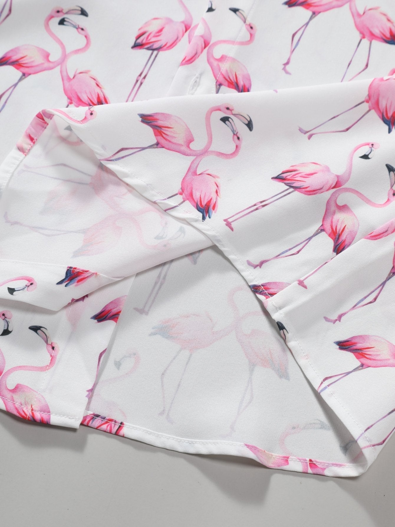 Aled® | Flamingo Print Button Up Shirt