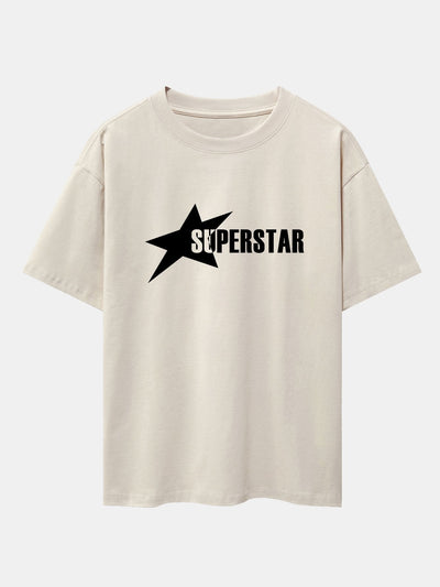 Jamie® | Superstar Print Drop Shoulder Oversize T-Shirt