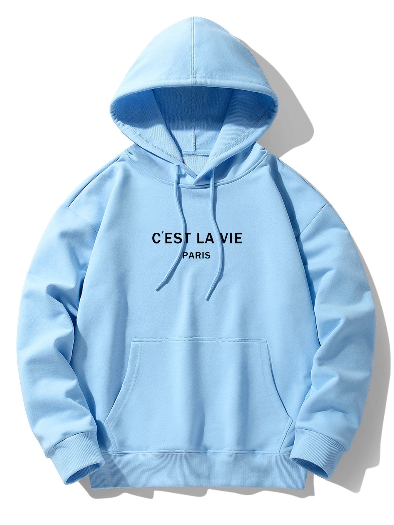 Cyrus | Paris Print Cotton Blend Hoodie