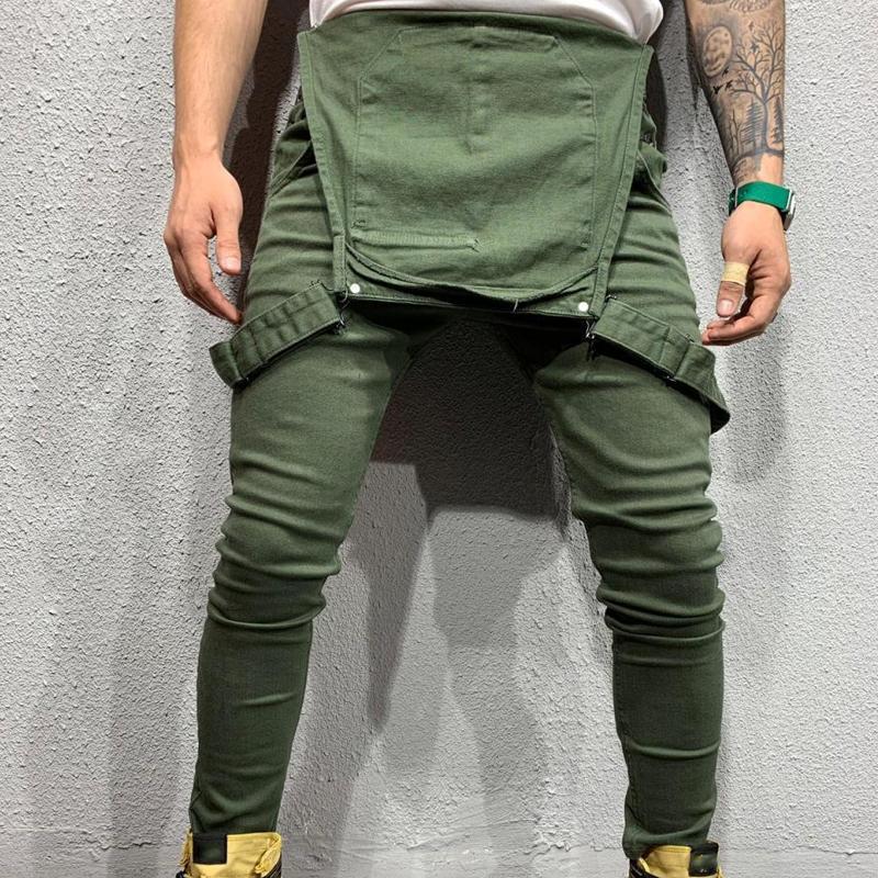 Men's Solid Color DeniOveralls