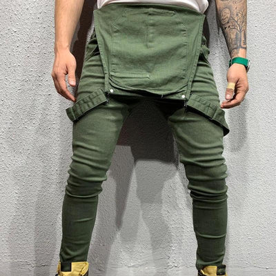 Men's Solid Color DeniOveralls