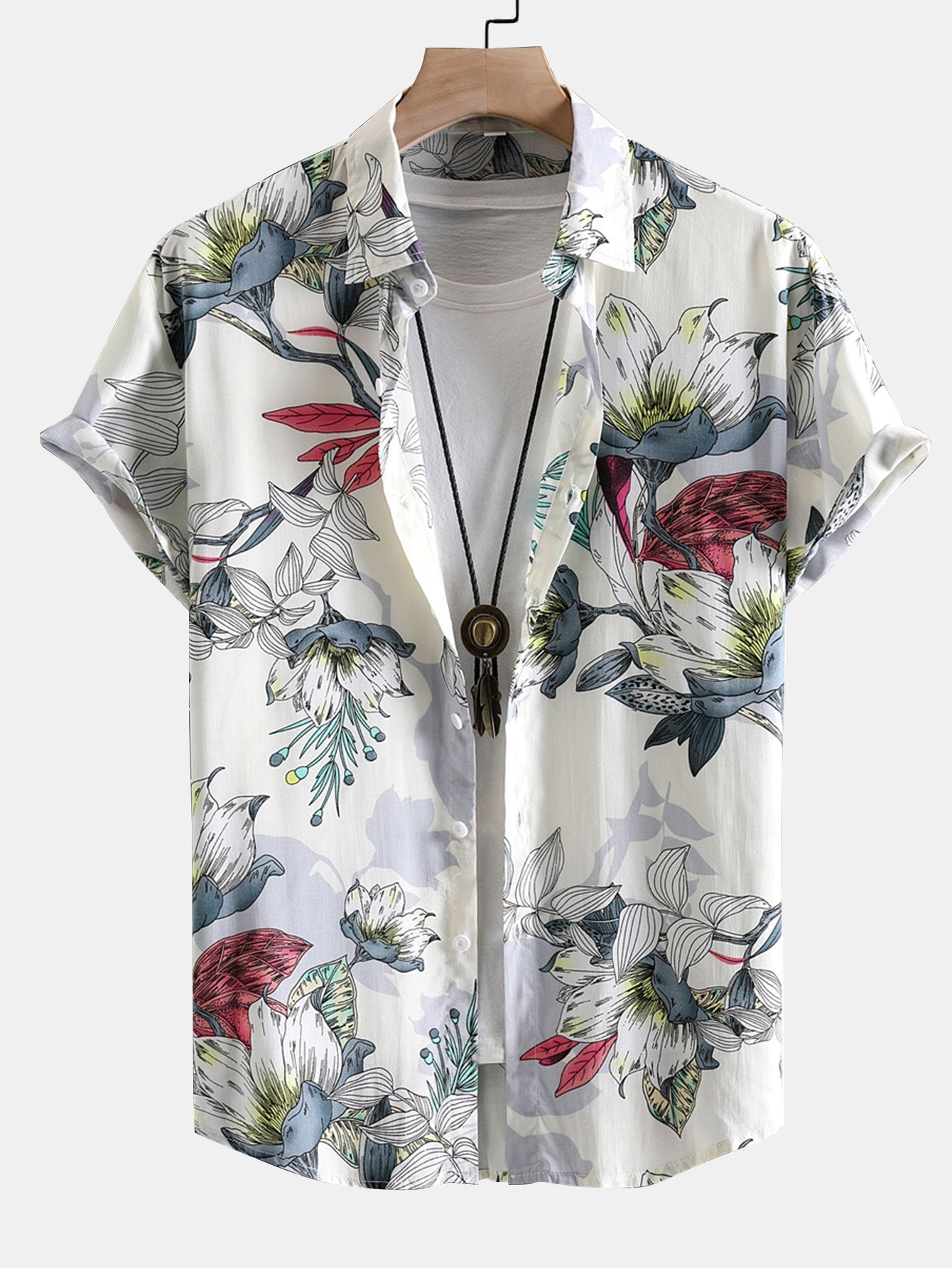 Vladimir® | Viscose Floral Print Button Up Shirt