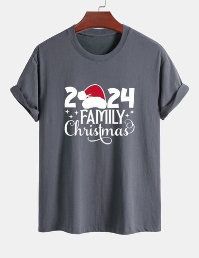 Adolfo® | Family Christmas 2024 Print Cotton T-Shirt