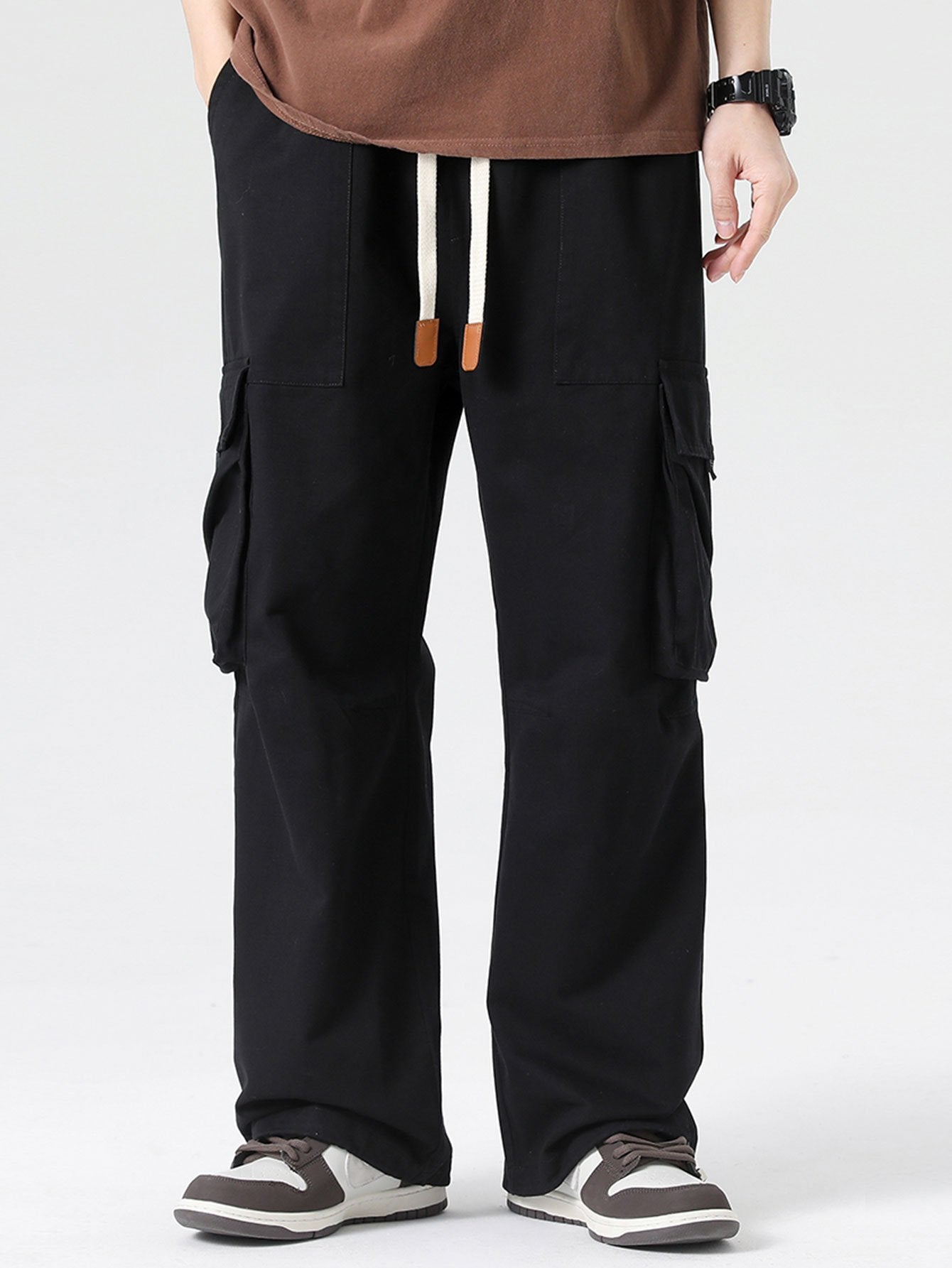 Patricio® | Elastic Drawstring Cuff Parachute Cargo Pants