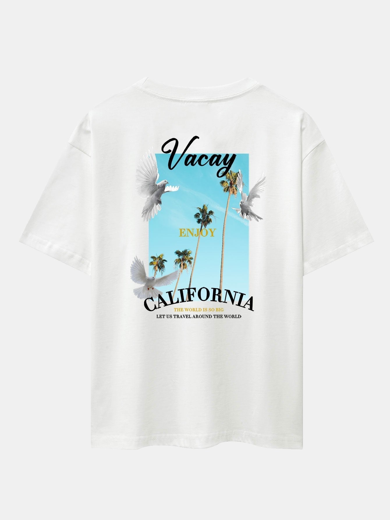 Gaspar® | Dove Back Print Drop Shoulder Oversize T-Shirt