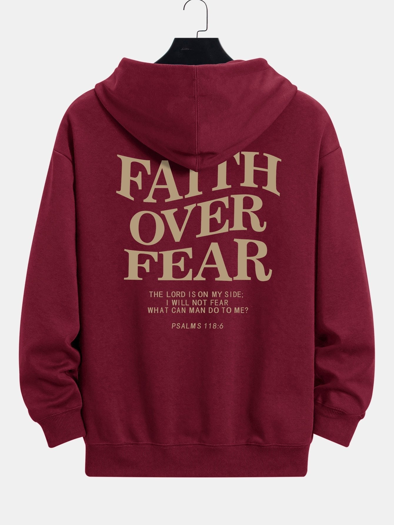 Maximus | Faith Over Fear Print Relax Fit Hoodie
