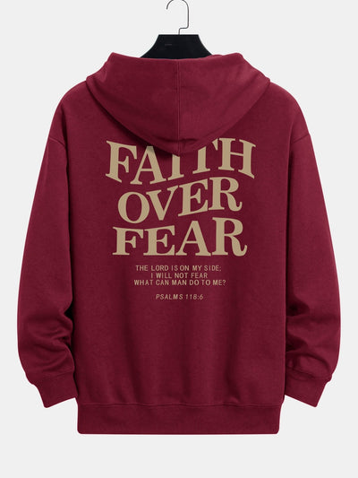 Maximus | Faith Over Fear Print Relax Fit Hoodie