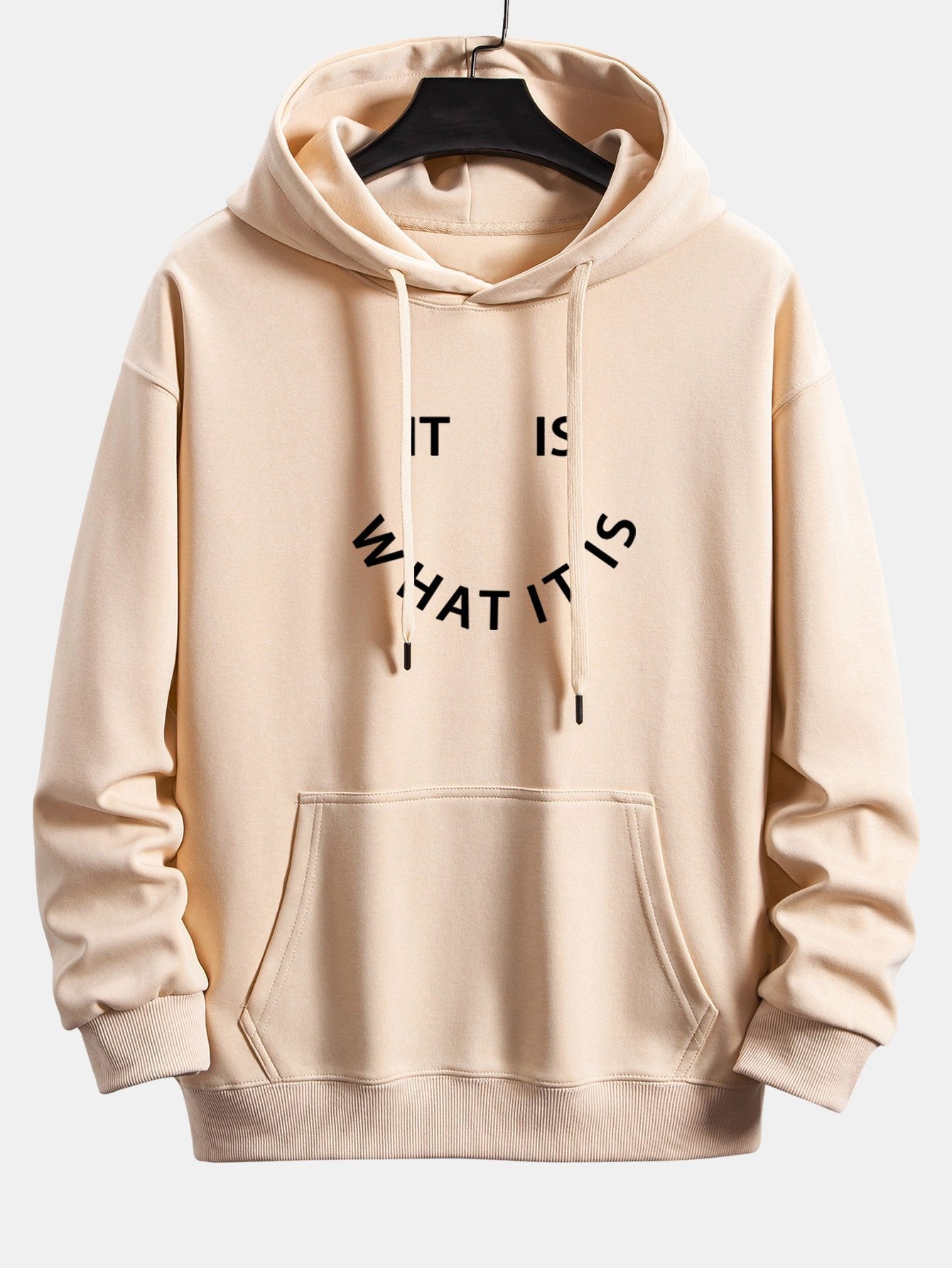 Nathan | It Is What It Is Print Relax Fit Hoodie