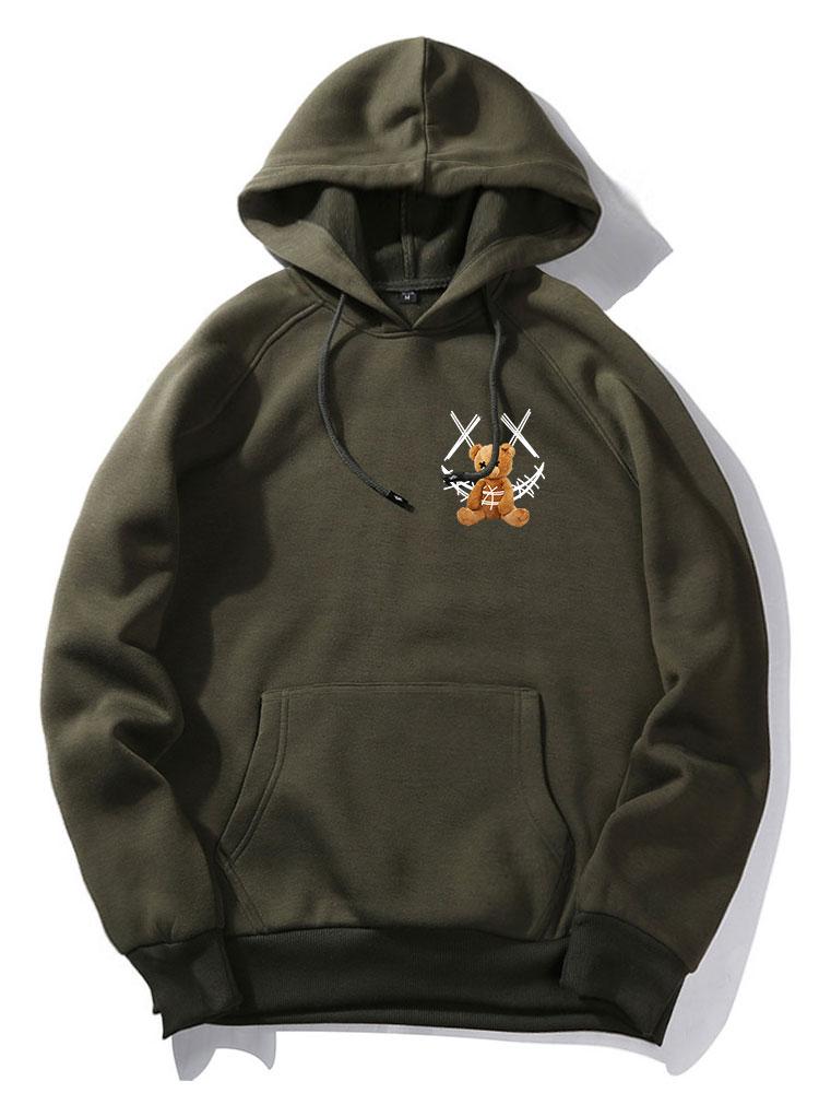 Casimir | Smiley Bear Back Print Hoodie