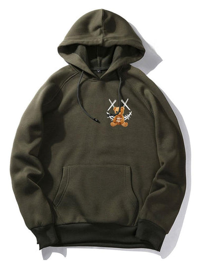 Casimir | Smiley Bear Back Print Hoodie