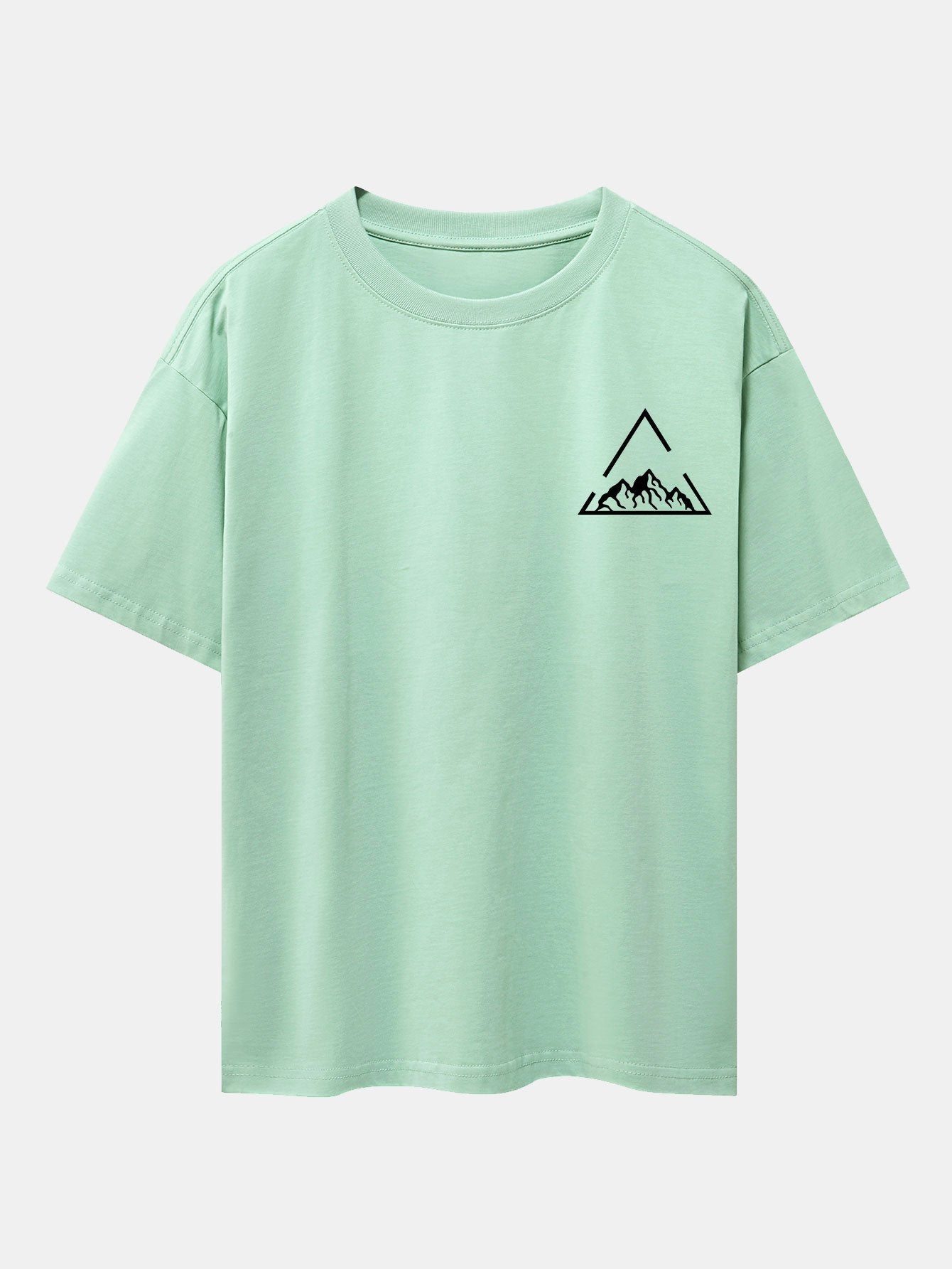 Lloyd® | Triangle Mountain Print Drop Shoulder Oversize T-Shirt
