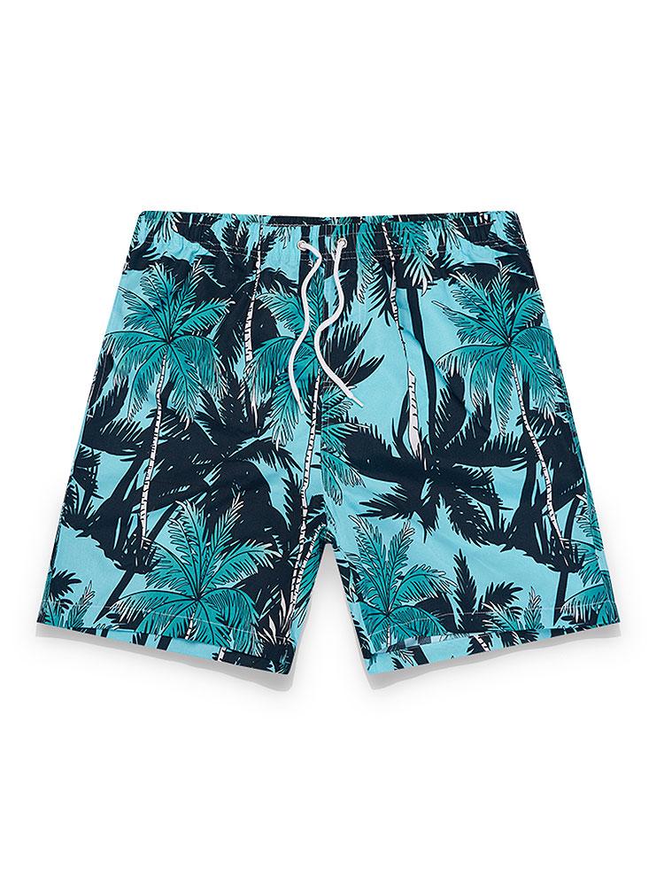 Muhammad® | Tropical Print Button Up Shirt & Tropical Print Swim Shorts