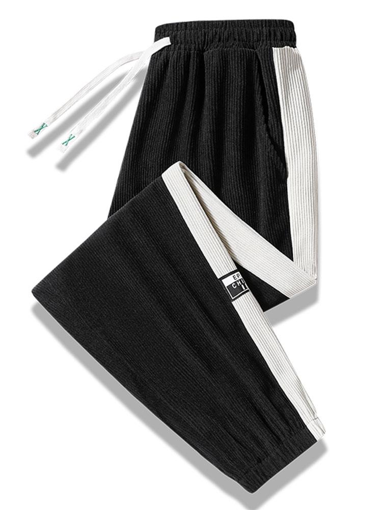 Ernesto® | Side Stripe Corduroy Jogging Pants