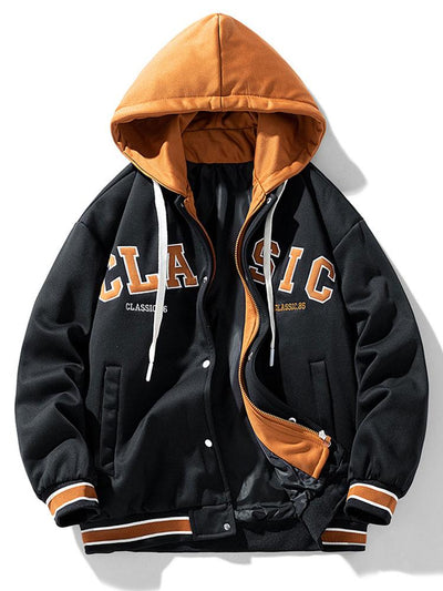 Tyler | Hooded Baseball Jacket