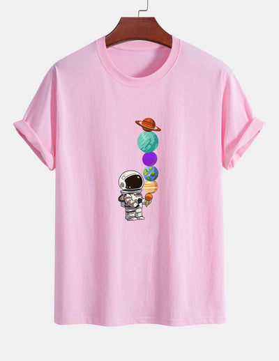 Armando® | Planet Astronaut Print Cotton T-Shirt