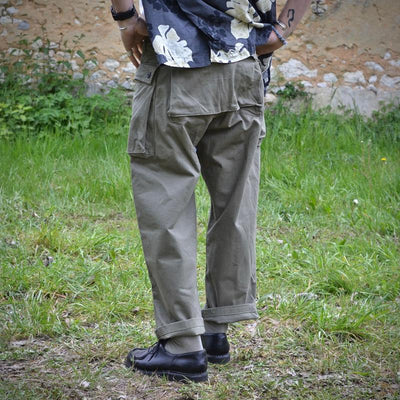 Men's Vinelti-pocket Straight-Leg Loose Cotn Cargo Trosers