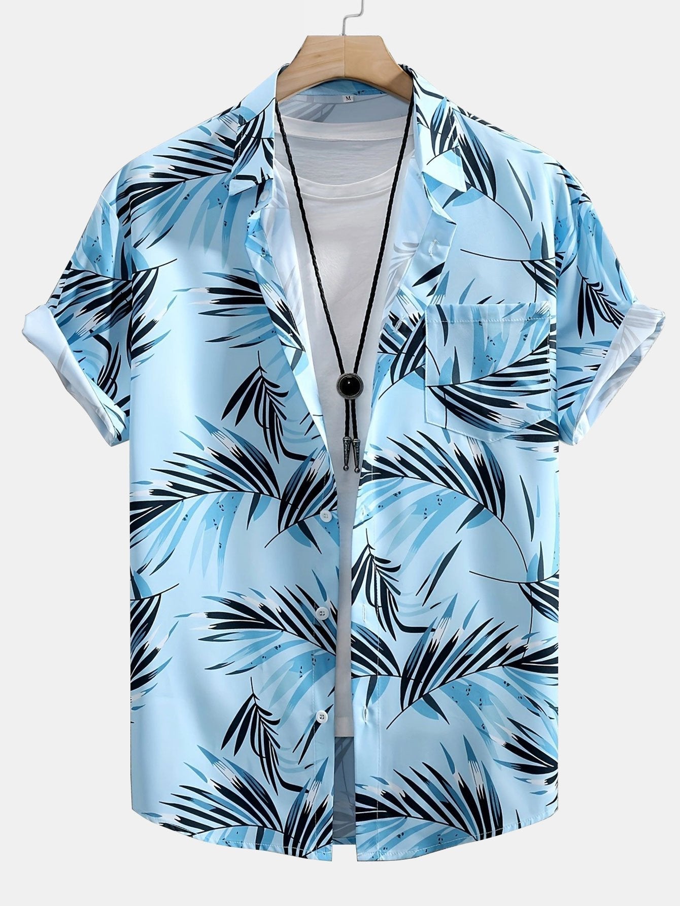 Alured® | Leaf Print Button Up Shirt