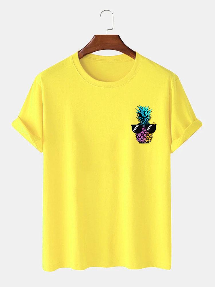 Brandon® | Pineapple With Sunglasses Print T-Shirt
